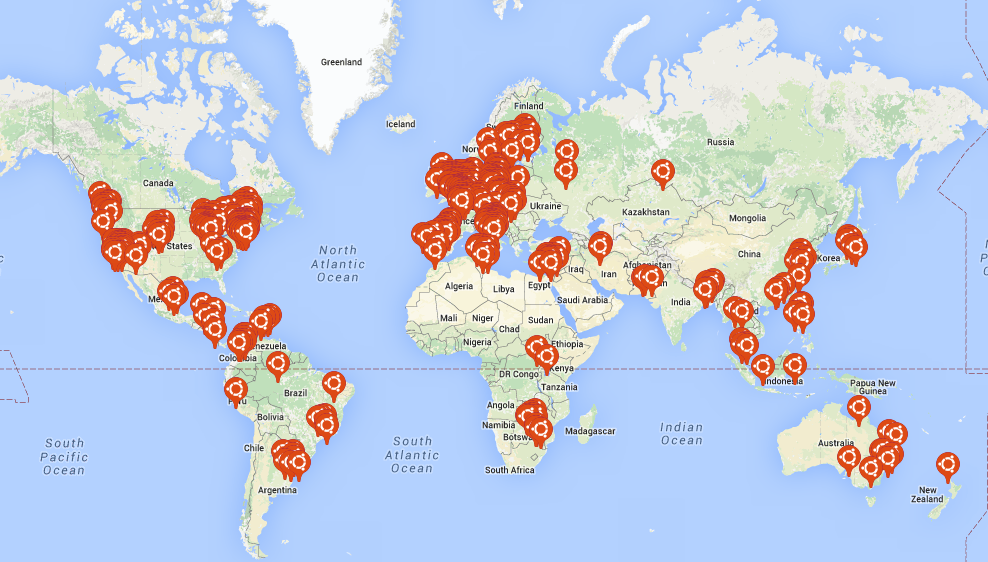 ubuntu members map