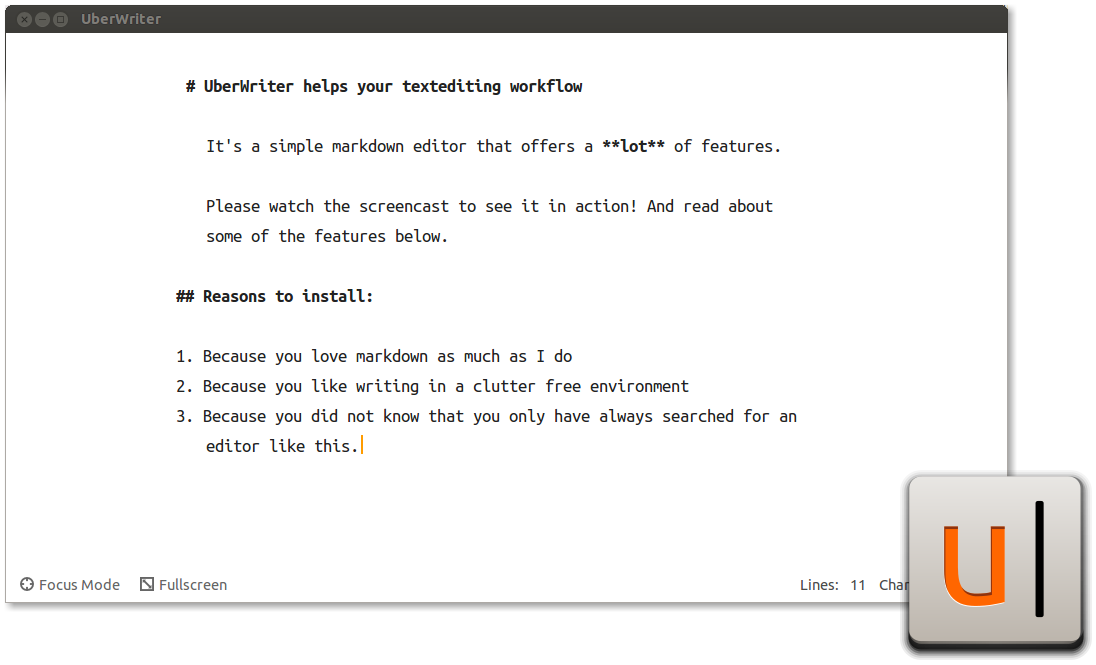 UberWriter Screenshot