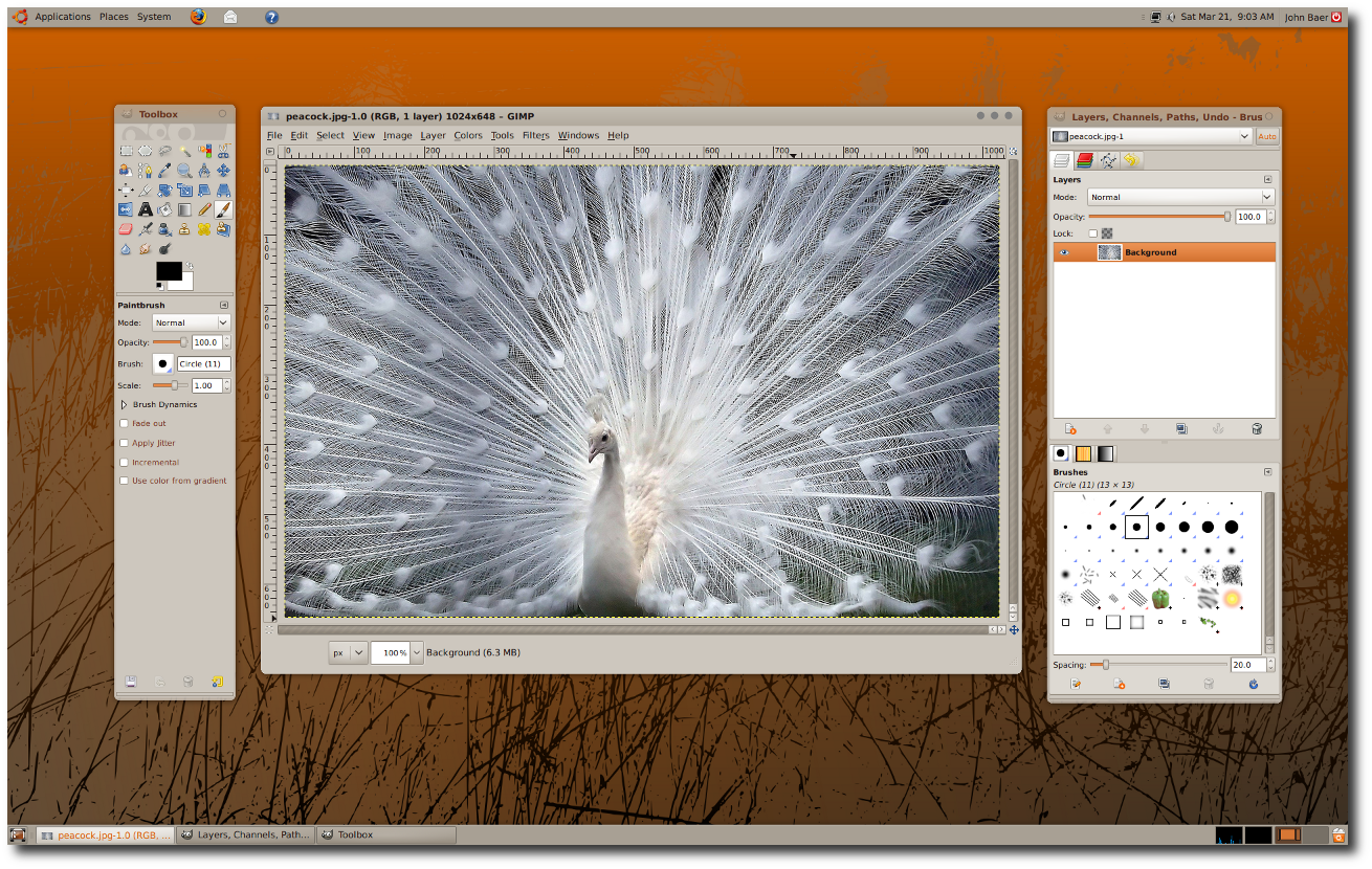 Сделать gimp похожим на photoshop ubuntu