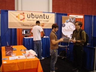 photo from OSCON 2009 booth