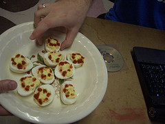 Ubuntu Deviled Eggs at the OneiricOcelot Release Party in KW