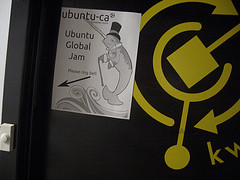 Poster advertising Ubuntu Global Jam