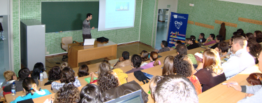 One of the lectures on the University related with Free Software and Galician Language