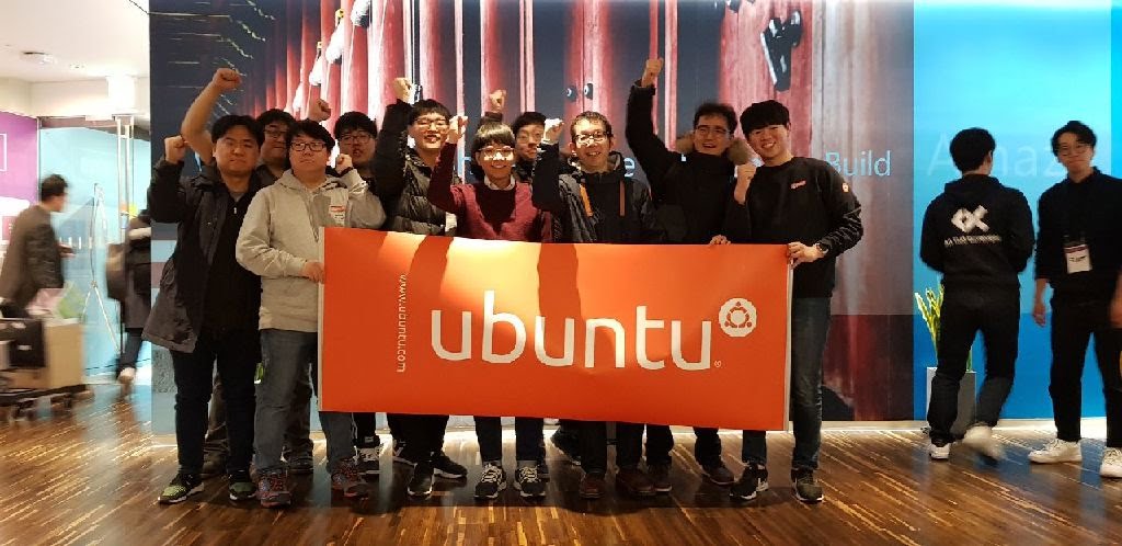 Ubuntu Korean Community Members and Nogata Jun