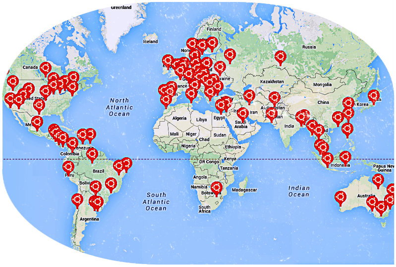 ubuntu members map