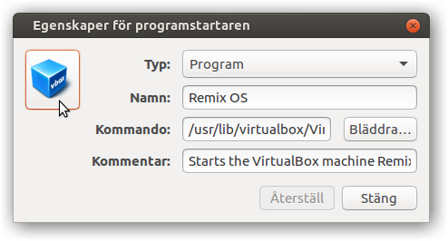 Programstartaregenskaper