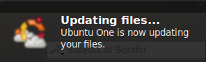 Ubuntu One files updating notification